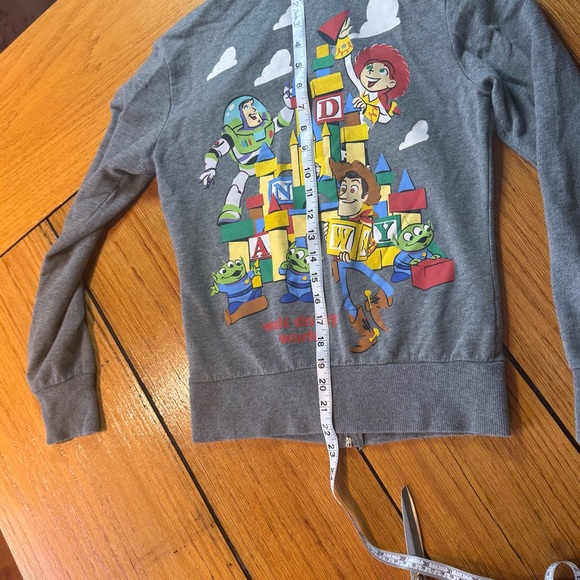 Gray size XSmall Toy Story Disney Parks  full zip sweatshirt. - Picture 4 of 6
